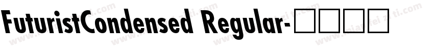 FuturistCondensed Regular字体转换